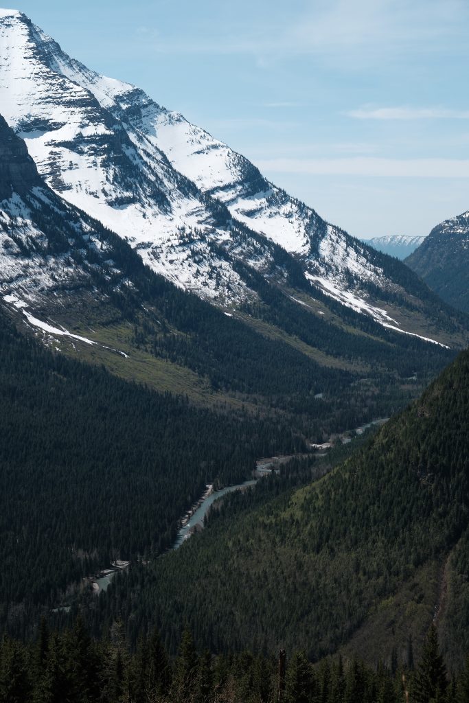 Cycling the Going-to-the-Sun Road, Glacier National Park, Montana, USA
