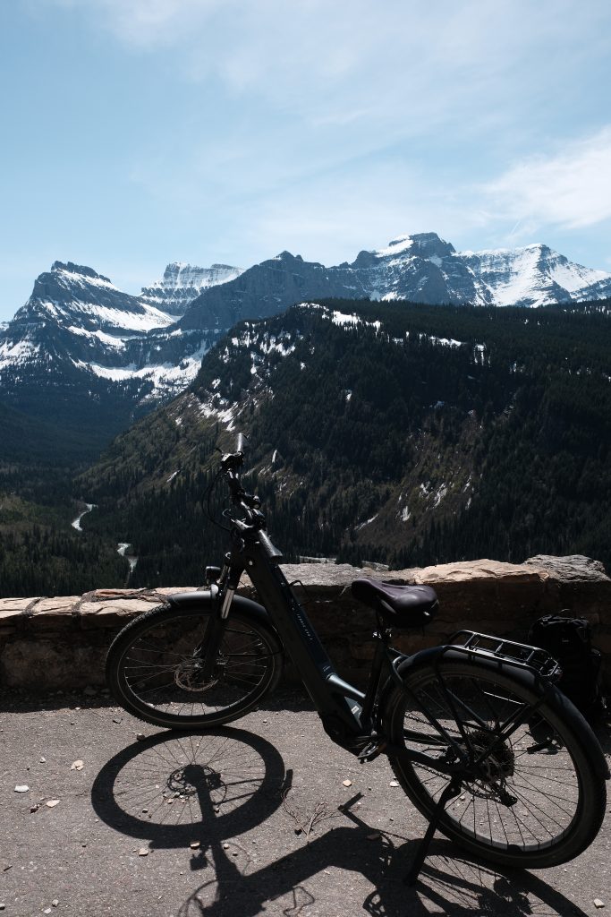 Cycling the Going-to-the-Sun Road, Glacier National Park, Montana, USA