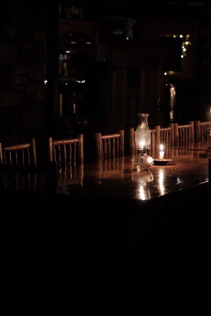 Skoki Lodge in winter, Banff National Park, Canada
